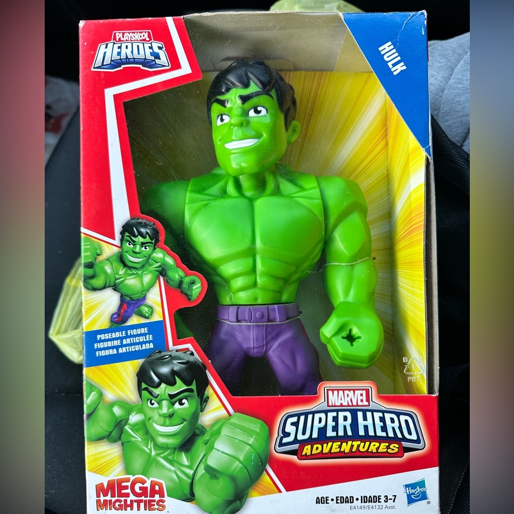 Hasbro Playskool Marvel Super Hero Adventures Hulk Action Figure Kids Toy 5” NIB